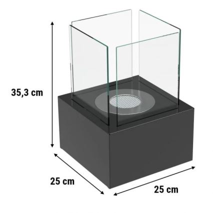 Kratki - BIO krb 35,3x25 cm 1kW černá