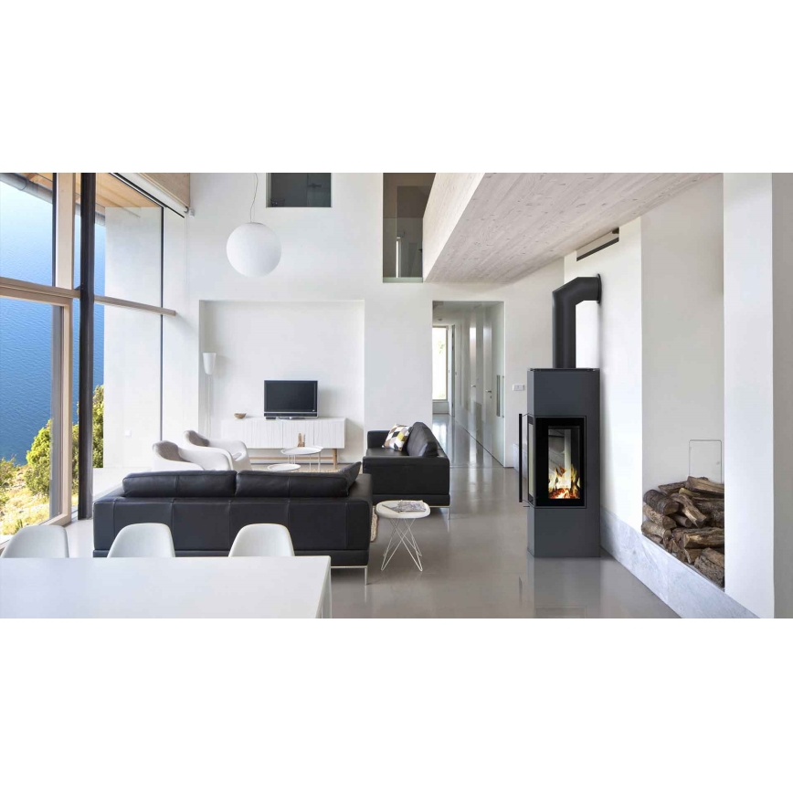 Kratki - Krbová ocelová kamna 8kW 150mm