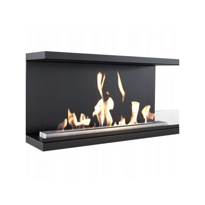 Kratki - Vestavěný BIO krb 50x100 cm 7kW černá