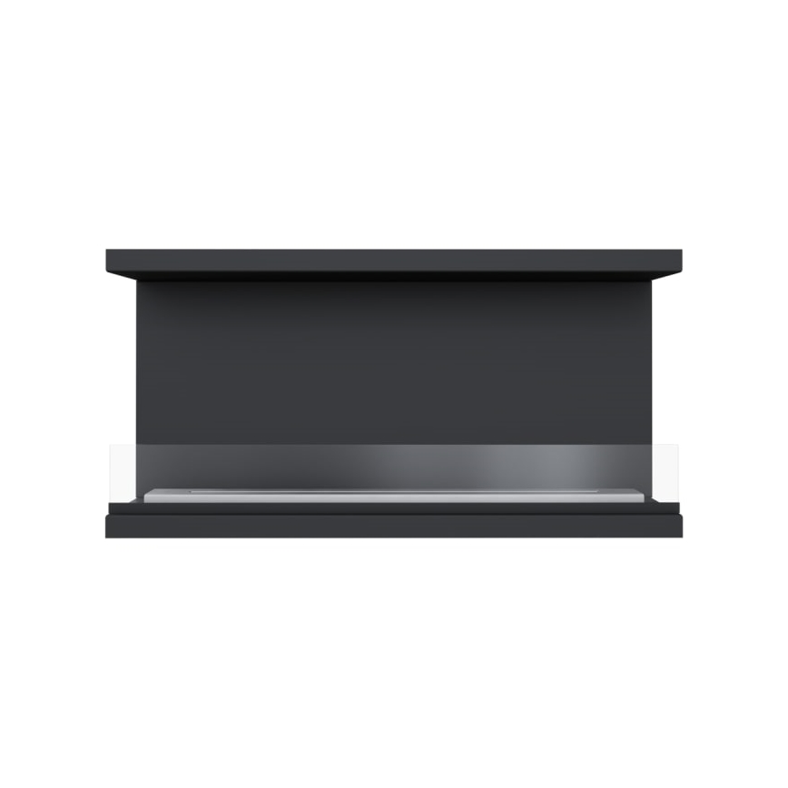 Kratki - Vestavěný BIO krb 50x100 cm 7kW černá