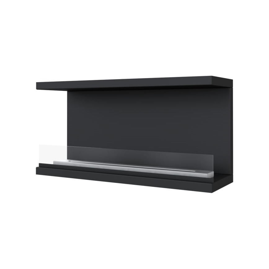 Kratki - Vestavěný BIO krb 50x100 cm 7kW černá