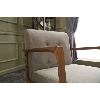 Křeslo DELI krémová