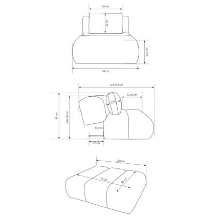 Křeslo FANO krémová