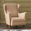 Křeslo ušák NUPI krémová
