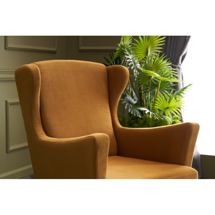 Křeslo ušák NUPI žlutá