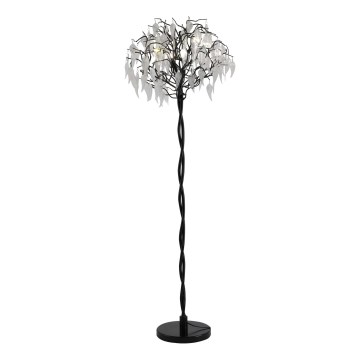 Křišťálová stojací lampa 5xG9/40W/230V černá