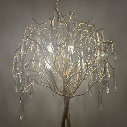 Křišťálová stolní lampa 5xG9/40W/230V zlatá