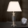 Křišťálová stolní lampa POKAL 1xE27/60W/230V krémová/čirá
