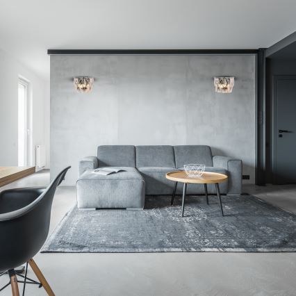 Křišťálové nástěnné svítidlo CHELSEA 2xE14/40W/230V lesklý chrom