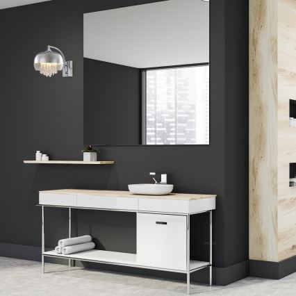 Křišťálové nástěnné svítidlo LUNA 1xE14/40W/230V
