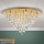 Křišťálové stropní svítidlo CELESTE 12xG9/40W/230V pr. 75 cm zlatá