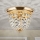 Křišťálové stropní svítidlo PLAFOND 1xE27/40W/230V pr. 26 cm zlatá