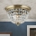 Křišťálové stropní svítidlo PLAFOND 3xE27/40W/230V pr. 35 cm bronz