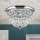 Křišťálové stropní svítidlo PLAFOND 3xE27/40W/230V pr. 35 cm lesklý chrom