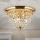 Křišťálové stropní svítidlo PLAFOND 3xE27/40W/230V pr. 35 cm zlatá