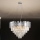 Křišťálový lustr na lanku PLAZA 9xE14/40W/230V pr. 60 cm stříbrná