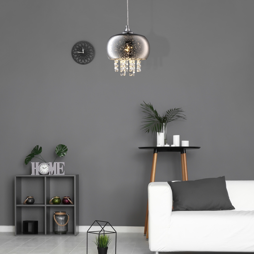 Křišťálový lustr na lanku STARLIGHT 1xE14/40W/230V