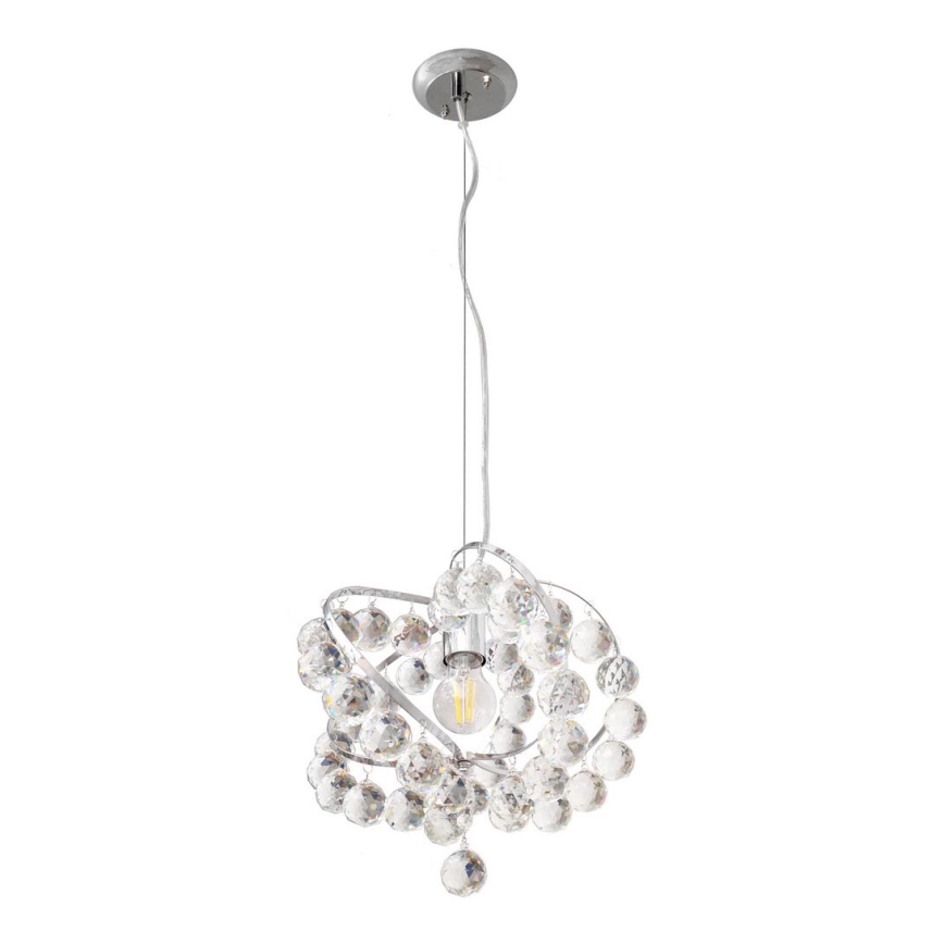 Křišťálový lustr na lanku VIOLETA 1xE27/15W/230V