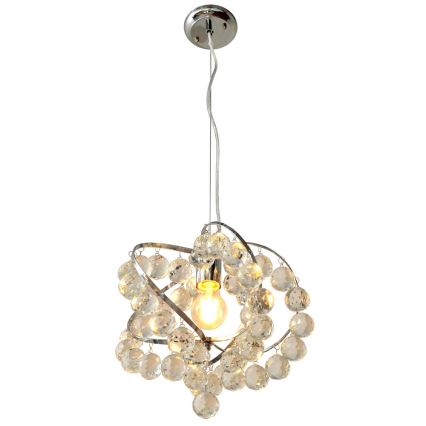 Křišťálový lustr na lanku VIOLETA 1xE27/15W/230V