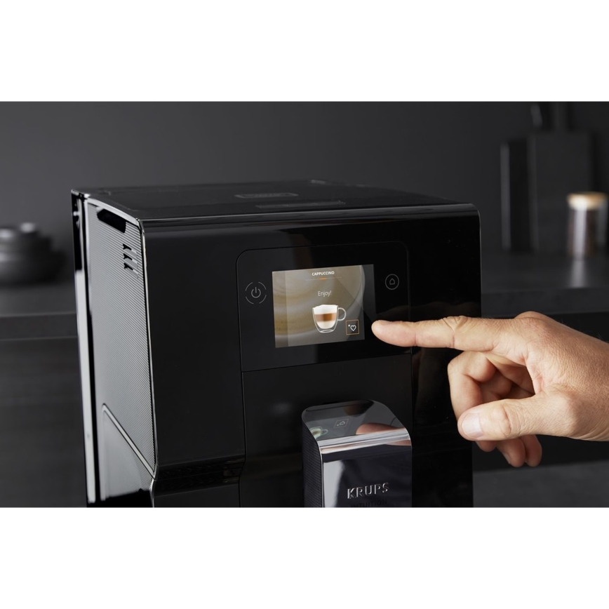Krups - Automatický kávovar s nádobou na mléko INTUITION PREFERENCE 1450W/230V černá