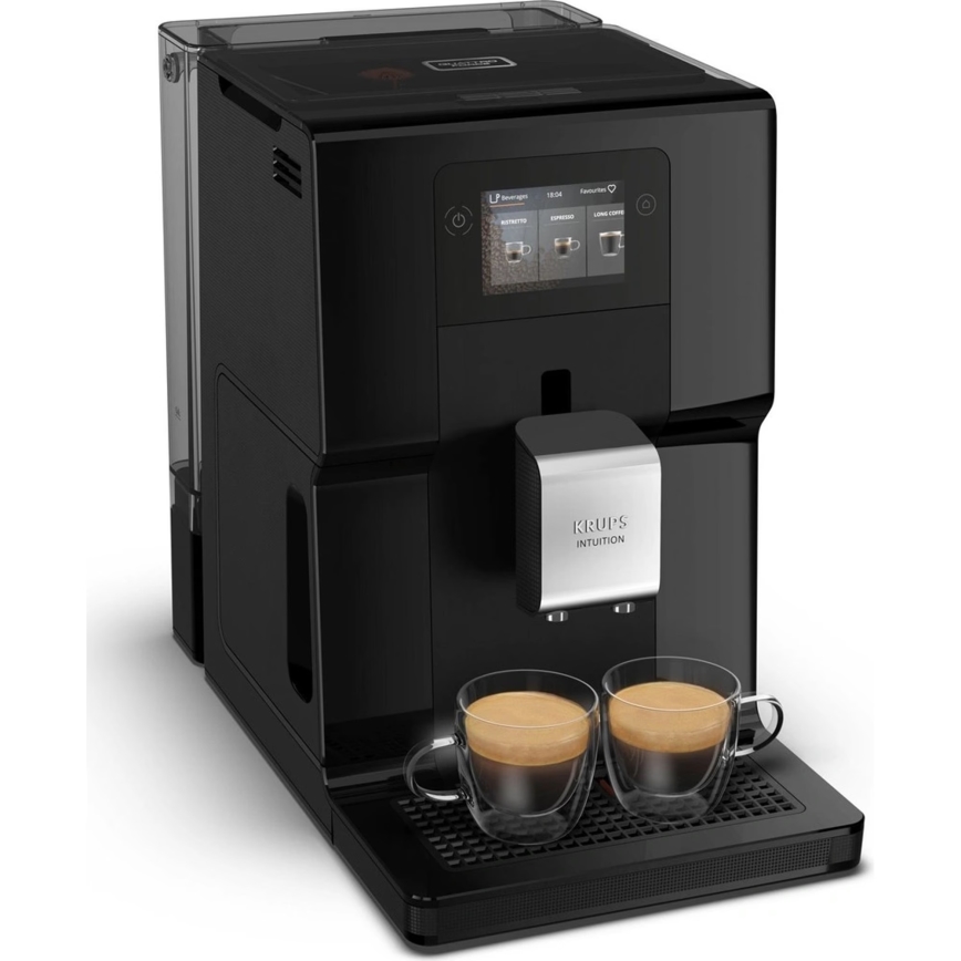 Krups - Automatický kávovar s nádobou na mléko INTUITION PREFERENCE 1450W/230V černá
