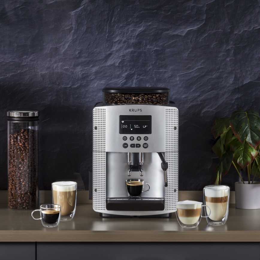 Krups - Automatický kávovar ESSENTIAL 1450W/230V stříbrná