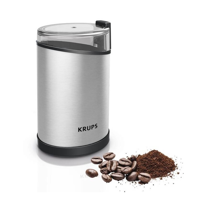 Krups - Elektrický mlýnek na kávu 85g FAST-TOUCH 200W/230V matný chrom