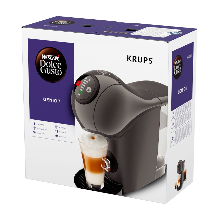 Krups - Kávovar na kapsle NESCAFÉ DOLCE GUSTO GENIO S 1500W antracit