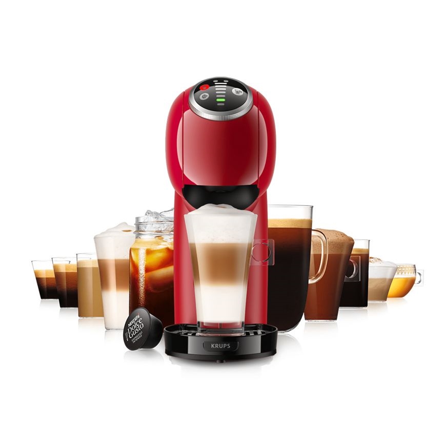 Krups - Kávovar na kapsle NESCAFÉ DOLCE GUSTO GENIO S PLUS 1500W červená