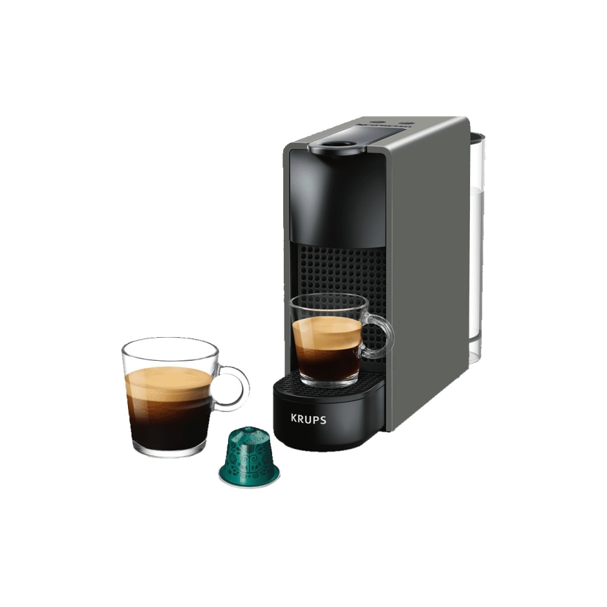 Krups - Kávovar na kapsle NESPRESSO Essenza mini 1310W/230V šedá