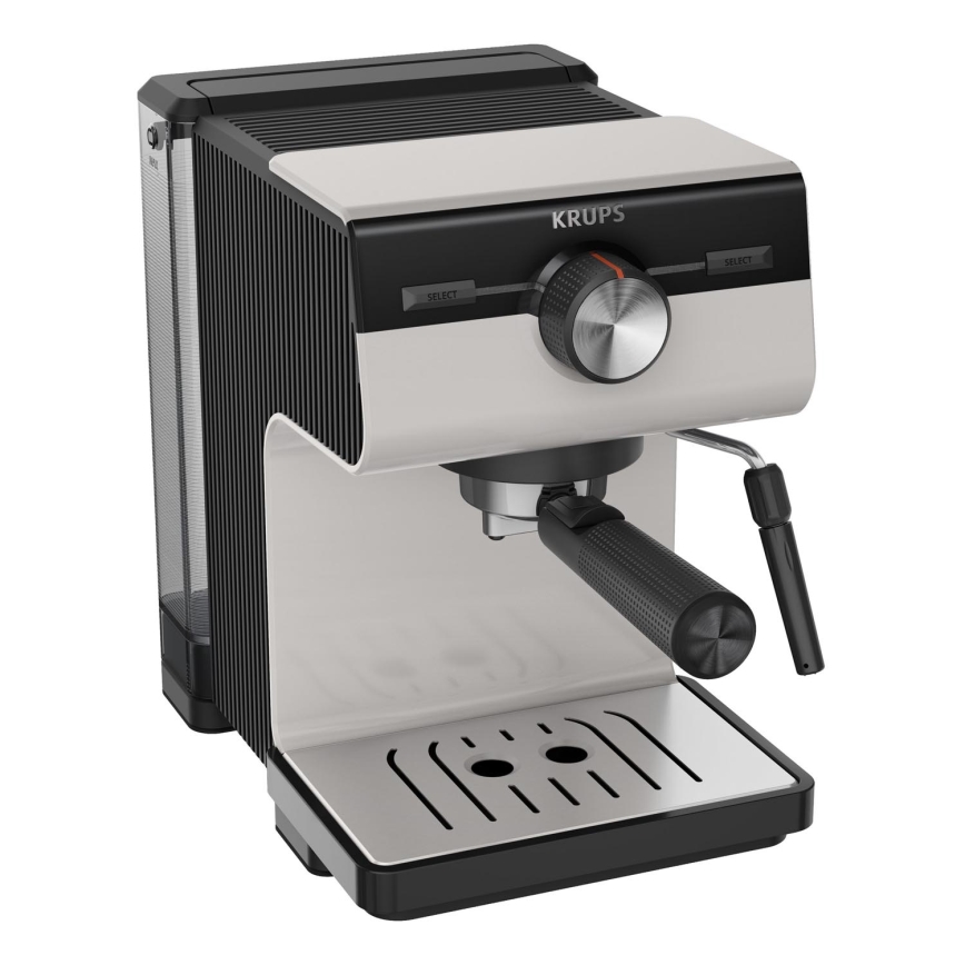 Krups - Pákový kávovar na dva hrnky AUTHENTIC 1450W/230V šedá