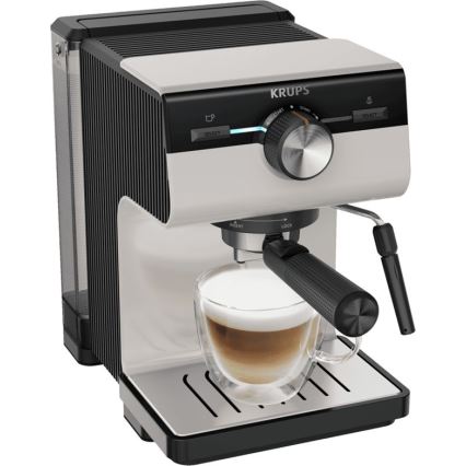 Krups - Pákový kávovar na dva hrnky AUTHENTIC 1450W/230V šedá