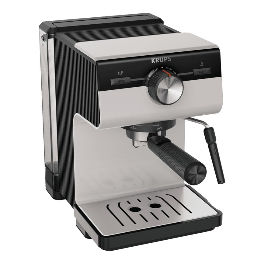 Krups - Pákový kávovar na dva hrnky AUTHENTIC 1450W/230V šedá