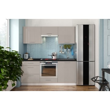 Kuchyňská linka CELESTE 180 cm lesklá taupe
