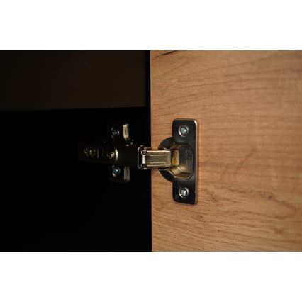 Kuchyňská linka MARINA 180 cm dub craft/lesklá černá