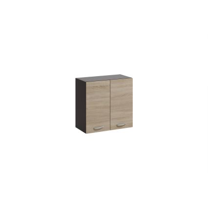 Kuchyňská linka VALERIA 240 cm dub sonoma/hnědá