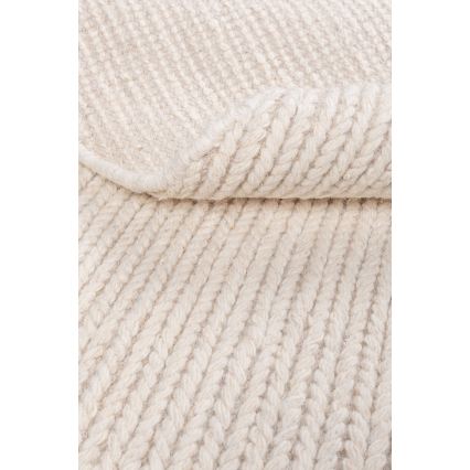 Kulatý koberec FIR WOOL 160 cm 2600 g/m2 krémová/přírodní