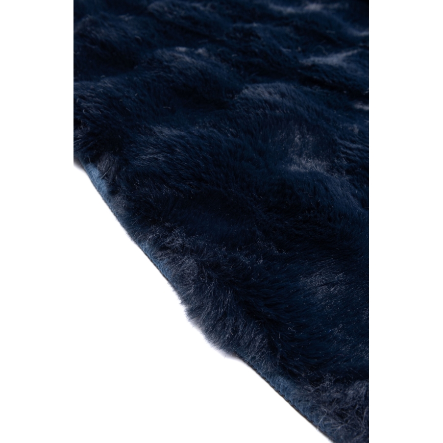 Kulatý koberec RABBIT BUBBLE 160 cm modrá