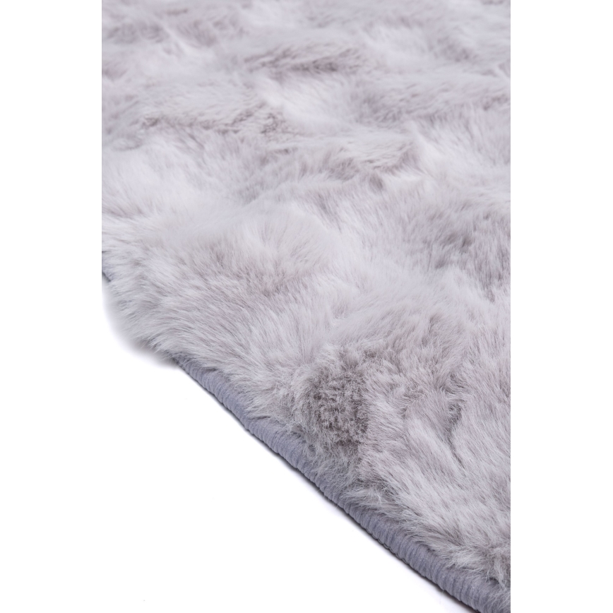 Kulatý koberec RABBIT BUBBLE 160 cm šedá