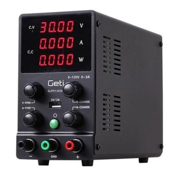 Laboratorní zdroj GETI GLPS1203H 0-120V/0-3A