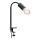 Lampa s klipem 1xE27/10W/230V černá