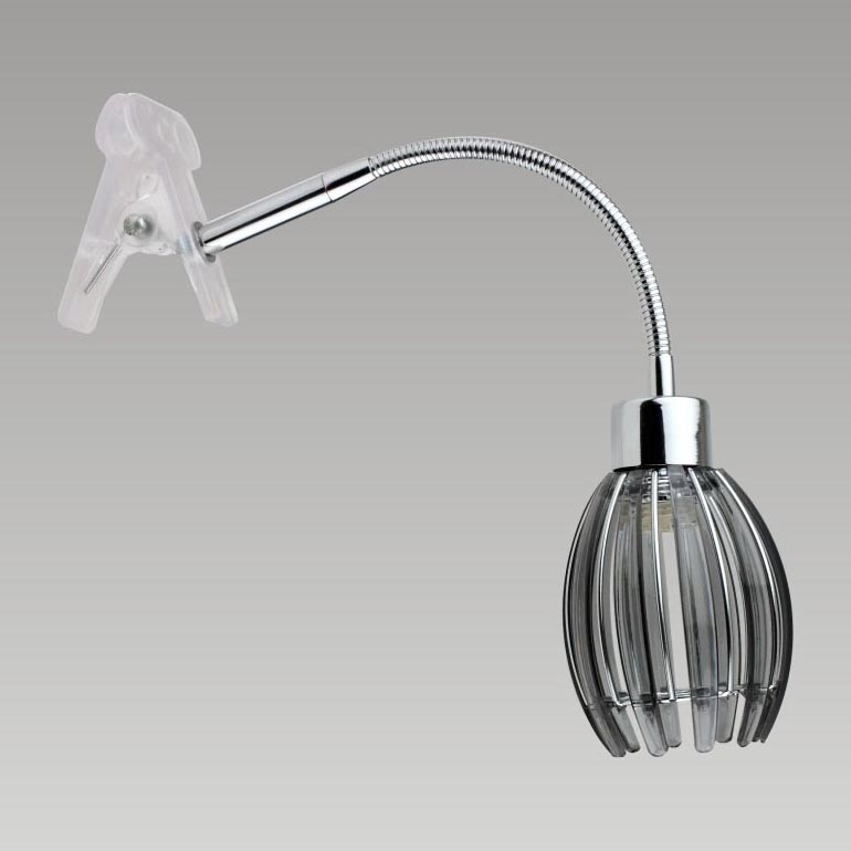 Lampa s klipem EZZO 1xG9/33W/230V kouřová