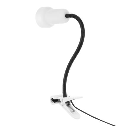 Lampa s klipem LOLEK 1xE14/24W/230V bílá