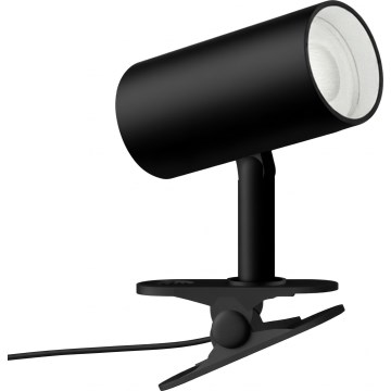 Lampa s klipem PUNTO 1xGU10/9W/230V černá