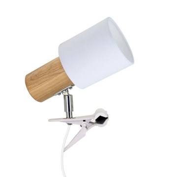 Lampa s klipem TREEHOUSE 1xE27/25W/230V dub – FSC certifikováno