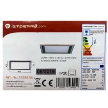 Lampenwelt - LED RGBW Stmívatelné stropní svítidlo LYNN LED/29,5W/230V 2700-6500K + dálkové ovládání