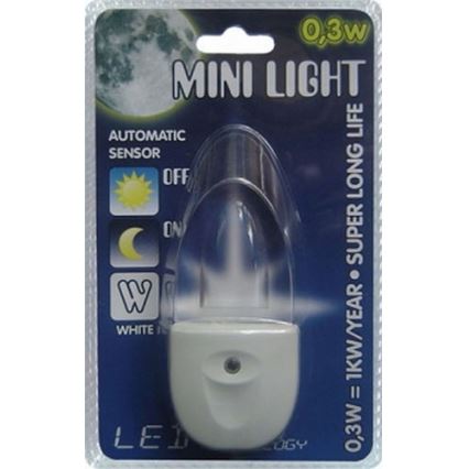 Lampička do zásuvky MINI-LIGHT (zelené světlo)