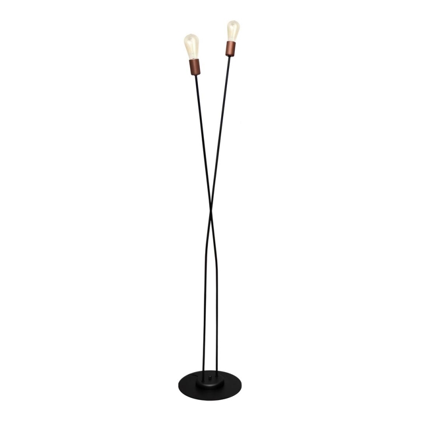 Lampová noha HARVARD 2xE27/15W/230V měděná