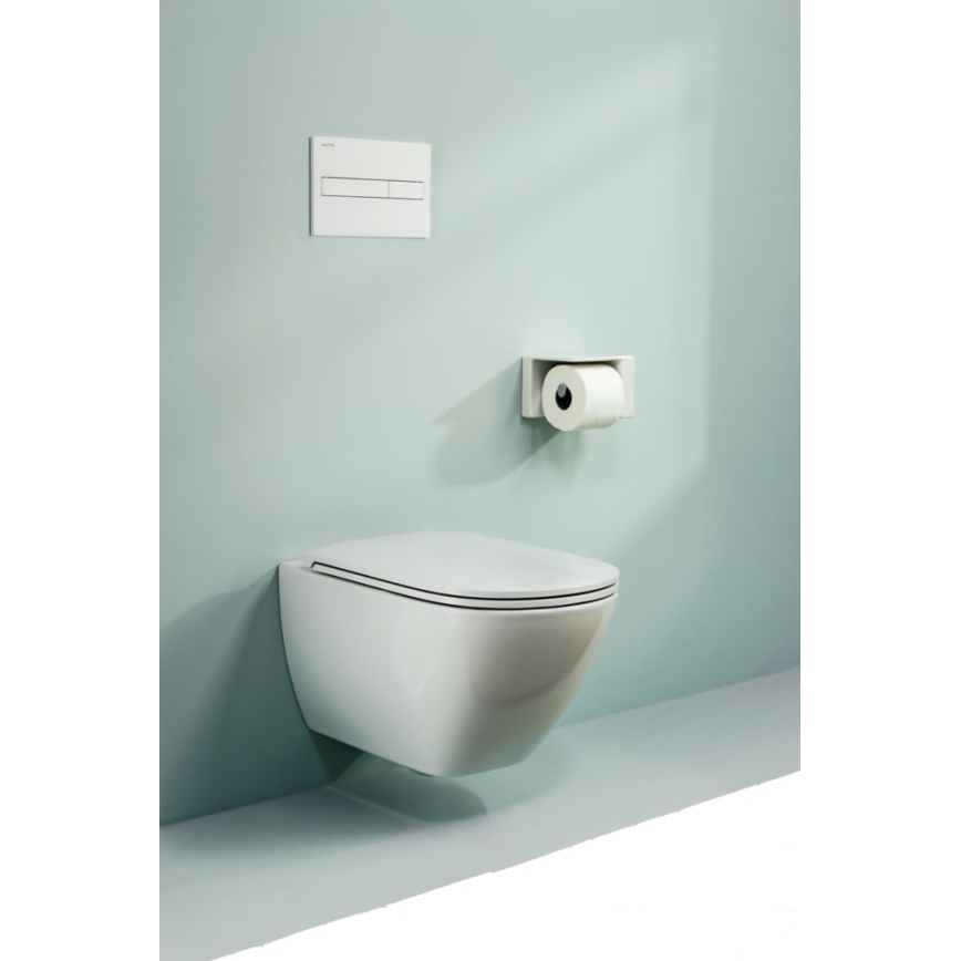 LAUFEN H8660800000001 - Závěsné WC LUA keramika/bílá + záchodové prkénko SoftClose LUA duroplast/bílá