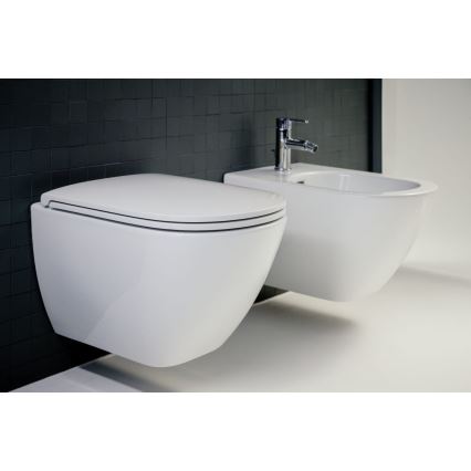 LAUFEN H8660800000001 - Závěsné WC LUA keramika/bílá + záchodové prkénko SoftClose LUA duroplast/bílá
